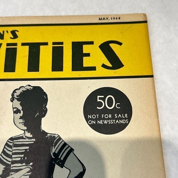 VTG Children's Activities For Home & School Magazine Book May 1948 - Picture 2 of 6